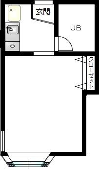 【間取り】小田急線読売ランド前駅の賃貸アパート:パレット西生田B104号室